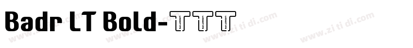 Badr LT Bold字体转换